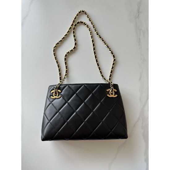 Replica Perfetta Borsa shopping Chanel AP6338 Nero Imitazione Outlet