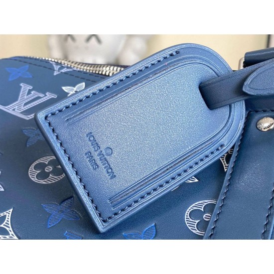 Replica di lusso 163c01 chip Borse LV Keepall Bandoulière 50 M28836 Blu Falsa Online Replica Perfetta 163c01 chip Borse LV Keepall Bandoulière 50 M28836 Blu Imitazione Outlet