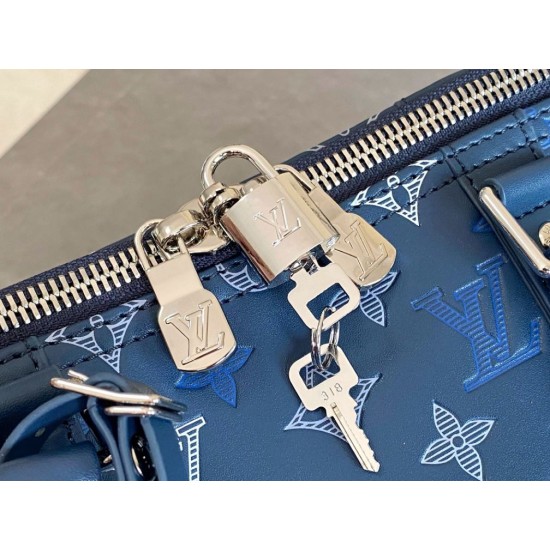 Replica di lusso 163c01 chip Borse LV Keepall Bandoulière 50 M28836 Blu Falsa Online Replica Perfetta 163c01 chip Borse LV Keepall Bandoulière 50 M28836 Blu Imitazione Outlet