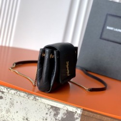 Replica di lusso Borsa a tracolla mini Nolita YSL Saint Laurent Nero Falsa Online Replica Perfetta Borsa a tracolla mini Nolita YSL Saint Laurent Nero Imitazione Outlet