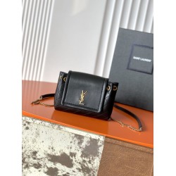 Replica Perfetta Borsa a tracolla mini Nolita YSL Saint Laurent Nero Imitazione Outlet
