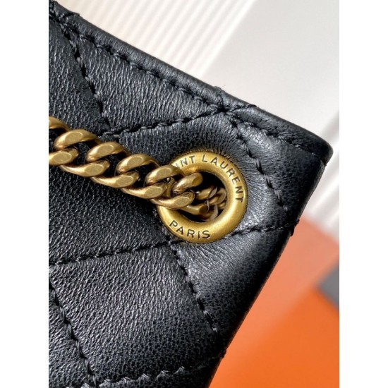 Replica Perfetta Borsa a tracolla mini Nolita YSL Saint Laurent Nero Imitazione Outlet