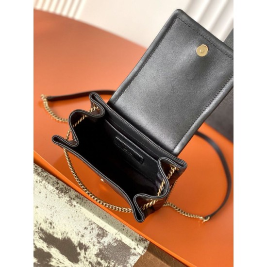 Replica Perfetta Borsa a tracolla mini Nolita YSL Saint Laurent Nero Imitazione Outlet
