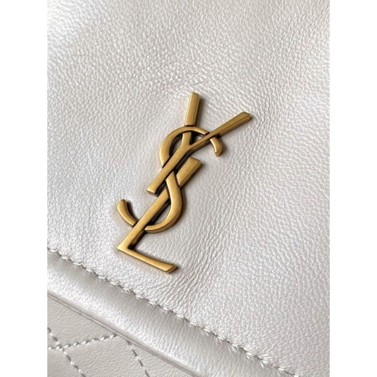 Replica di lusso Borsa a tracolla mini Nolita YSL Saint Laurent Beige Falsa Online Replica Perfetta Borsa a tracolla mini Nolita YSL Saint Laurent Beige Imitazione Outlet