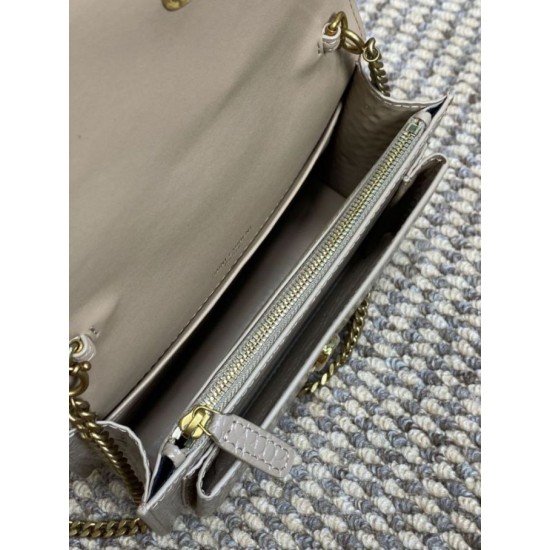 Replica di lusso YSL Saint Laurent Piccola Sunset con motivo coccodrillo 19cm albicocca Falsa Online Replica Perfetta YSL Saint Laurent Piccola Sunset con motivo coccodrillo 19cm albicocca Imitazione Outlet