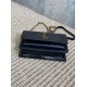Replica di lusso YSL Saint Laurent Piccola Sunset con motivo coccodrillo 19cm Nero Falsa Online Replica Perfetta YSL Saint Laurent Piccola Sunset con motivo coccodrillo 19cm Nero Imitazione Outlet