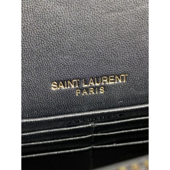 Replica di lusso YSL Saint Laurent Piccola Sunset con motivo coccodrillo 19cm Nero Falsa Online Replica Perfetta YSL Saint Laurent Piccola Sunset con motivo coccodrillo 19cm Nero Imitazione Outlet