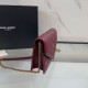 Replica Perfetta Borsa a catena trapuntata Becky YSL Saint Laurent Rosso 20cm Imitazione Outlet