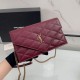 Replica Perfetta Borsa a catena trapuntata Becky YSL Saint Laurent Rosso 20cm Imitazione Outlet