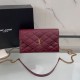 Replica Perfetta Borsa a catena trapuntata Becky YSL Saint Laurent Rosso 20cm Imitazione Outlet