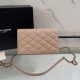 Replica di lusso Borsa a catena trapuntata Becky YSL Saint Laurent albicocca Falsa Online Replica Perfetta Borsa a catena trapuntata Becky YSL Saint Laurent albicocca Imitazione Outlet
