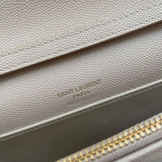Replica di lusso Borsa a catena trapuntata Becky YSL Saint Laurent albicocca Falsa Online Replica Perfetta Borsa a catena trapuntata Becky YSL Saint Laurent albicocca Imitazione Outlet