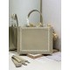 Replica Perfetta Borsa a mano Dior Piccolo/Medio/Grande Book Tote con nastro albicocca Imitazione Outlet
