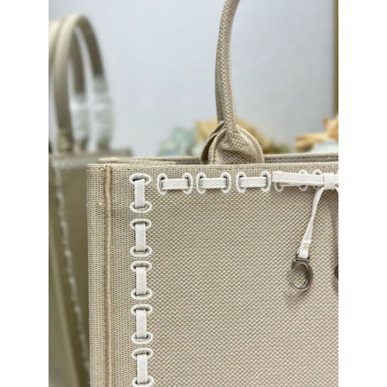 Replica Perfetta Borsa a mano Dior Piccolo/Medio/Grande Book Tote con nastro albicocca Imitazione Outlet