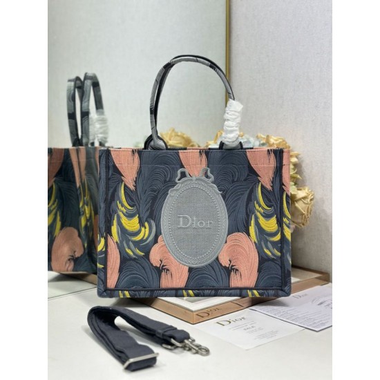 Replica Perfetta Borsa shopping Diorpiccola/media/grande book tote con specchietto piuma Imitazione Outlet