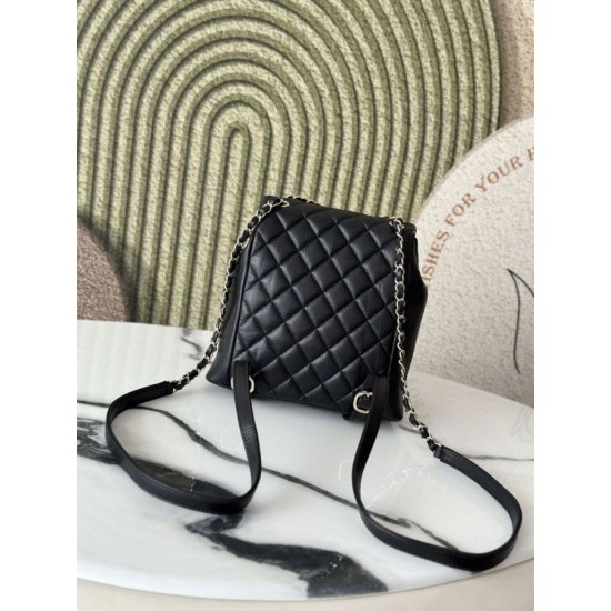 Replica di lusso Zaino Chanel 23P Duma AS3860 Nero Falsa Online Replica Perfetta Zaino Chanel 23P Duma AS3860 Nero Imitazione Outlet
