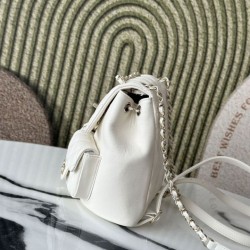 Replica di lusso Zaino Chanel 23P Duma AS3860 Bianco Falsa Online Replica Perfetta Zaino Chanel 23P Duma AS3860 Bianco Imitazione Outlet