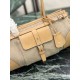 Replica Perfetta Borsa Prada Bonne lino con manici superiori 1BA426 marrone Imitazione Outlet