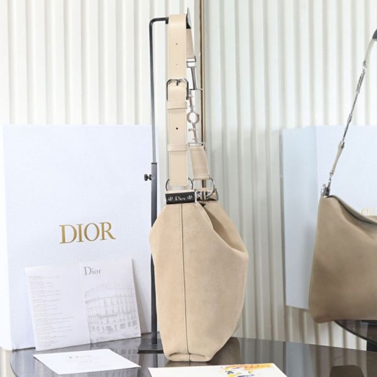 Falso imitazione Borsa Diorly Dior medio Custian Hobo 26s scamosciata di vitello beige Replica Perfetta Borsa Diorly Dior medio Custian Hobo 26s scamosciata di vitello beige
