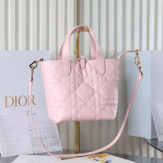 Replica Perfetta Borsa piccola verticale Dior Toujours M2835 rosa