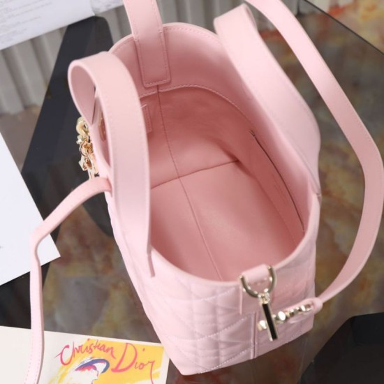 Replica Perfetta Borsa piccola verticale Dior Toujours M2835 rosa