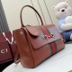 Replica Perfetta Borsa a mano media Gucci 875018 Paparazzo Marrone