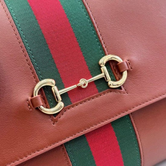 Replica Perfetta Borsa a mano media Gucci 875018 Paparazzo Marrone