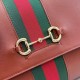 Replica Perfetta Borsa a mano media Gucci 875018 Paparazzo Marrone