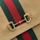 Replica Perfetta Borsa a mano media Gucci Paparazzo 875018 scamosciata albicocca