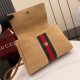 Replica Perfetta Borsa a mano media Gucci Paparazzo 875018 scamosciata albicocca