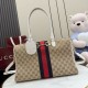Replica Perfetta Borsa a bauletto grande Gucci 866734 albicocca/bianca
