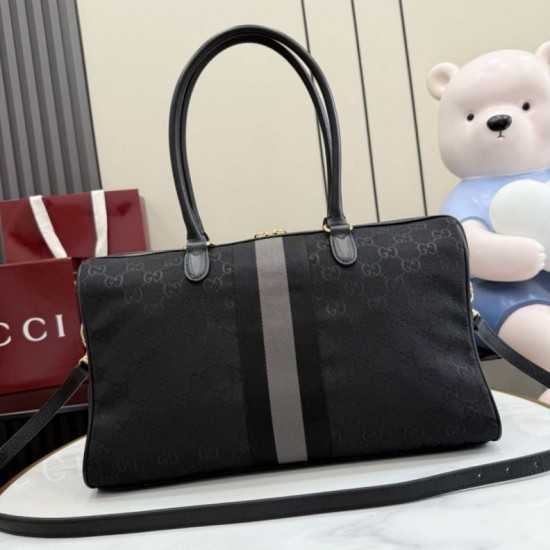 Replica Perfetta Borsa a bauletto grande Gucci 866734 Nero