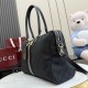 Replica Perfetta Borsa a bauletto grande Gucci 866734 Nero