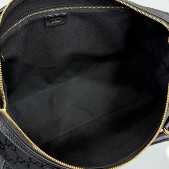 Replica Perfetta Borsa a bauletto grande Gucci 866734 Nero