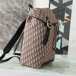 Replica Perfetta Zaino Dior Jett Oblique Da Uomo Marrone