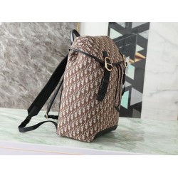Replica Perfetta Zaino Dior Jett Oblique Da Uomo Marrone