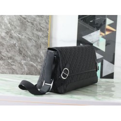 Replica Perfetta Borsa a tracolla Dior Jett Flap Oblique Nero