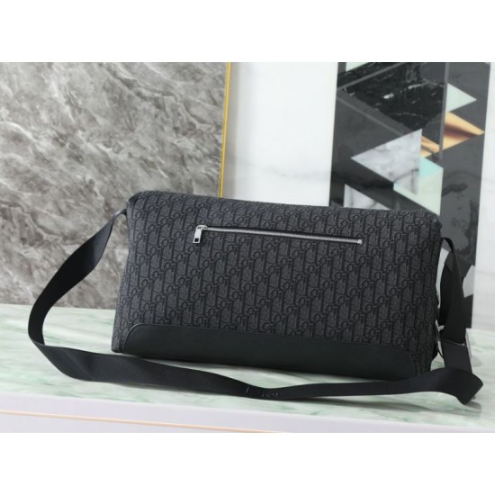 Replica Perfetta Borsa a tracolla Dior Jett Flap Oblique Nero