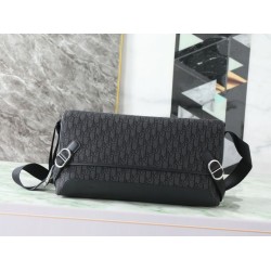 Replica Perfetta Borsa a tracolla Dior Jett Flap Oblique Nero