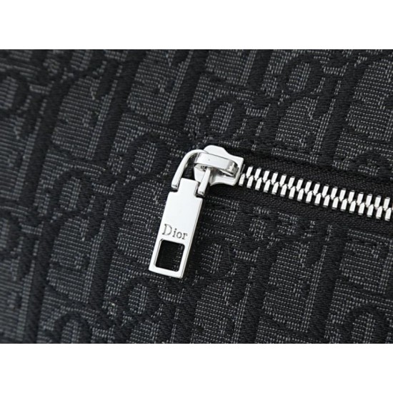 Replica Perfetta Borsa a tracolla Dior Jett Flap Oblique Nero