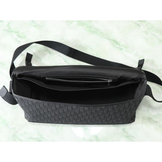 Replica Perfetta Borsa a tracolla Dior Jett Flap Oblique Nero