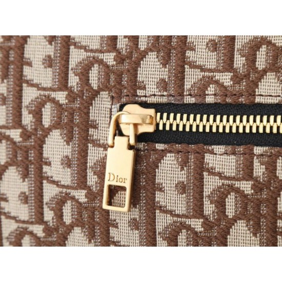 Replica Perfetta Borsa a tracolla Dior Jett Flap Oblique Marrone