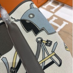 Replica Perfetta Borsa Hermes Garden Party Edizione limitata con design Garden Graffiti 30/36