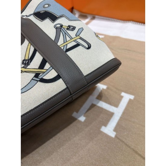 Replica Perfetta Borsa Hermes Garden Party Edizione limitata con design Garden Graffiti 30/36