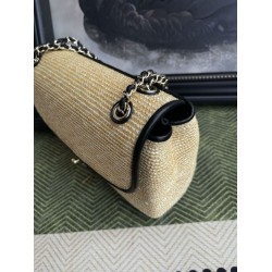 Falso imitazione Borsa a tracolla classica Chanel 26C AS6017 rafia Nero Replica Perfetta Borsa a tracolla classica Chanel 26C AS6017 rafia Nero