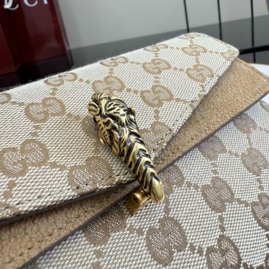 Replica Perfetta Borsa a tracolla Gucci Dionysus 876531  tela GG marrone