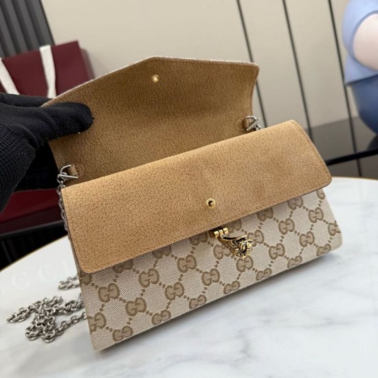 Replica Perfetta Borsa a tracolla Gucci Dionysus 876531  tela GG marrone
