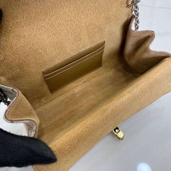 Replica Perfetta Borsa a tracolla Gucci Dionysus 876531  tela GG marrone
