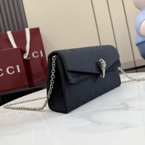 Replica Perfetta Borsa a tracolla Gucci Dionysus 876531  tela GG Nero