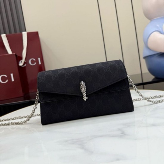 Replica Perfetta Borsa a tracolla Gucci Dionysus 876531  tela GG Nero